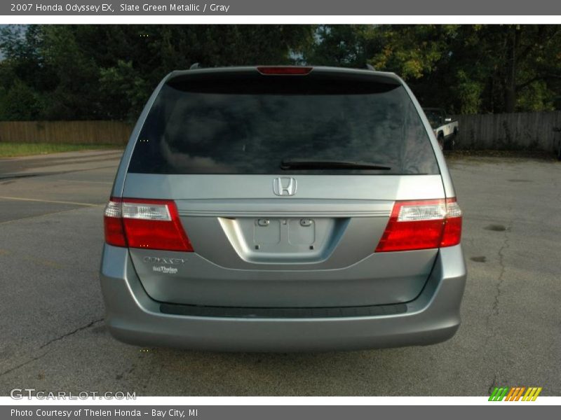 Slate Green Metallic / Gray 2007 Honda Odyssey EX