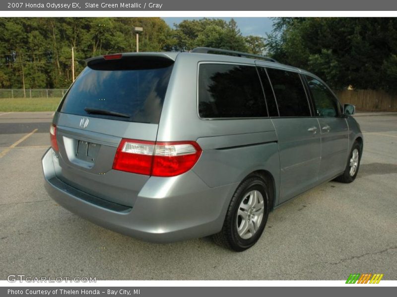 Slate Green Metallic / Gray 2007 Honda Odyssey EX