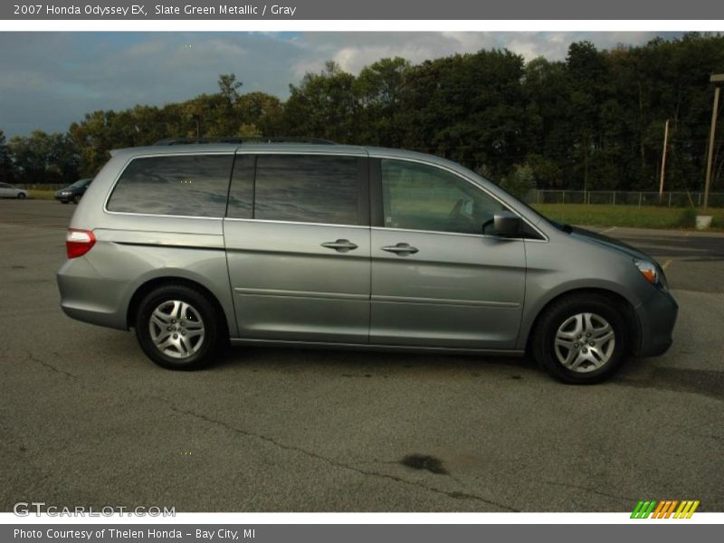Slate Green Metallic / Gray 2007 Honda Odyssey EX
