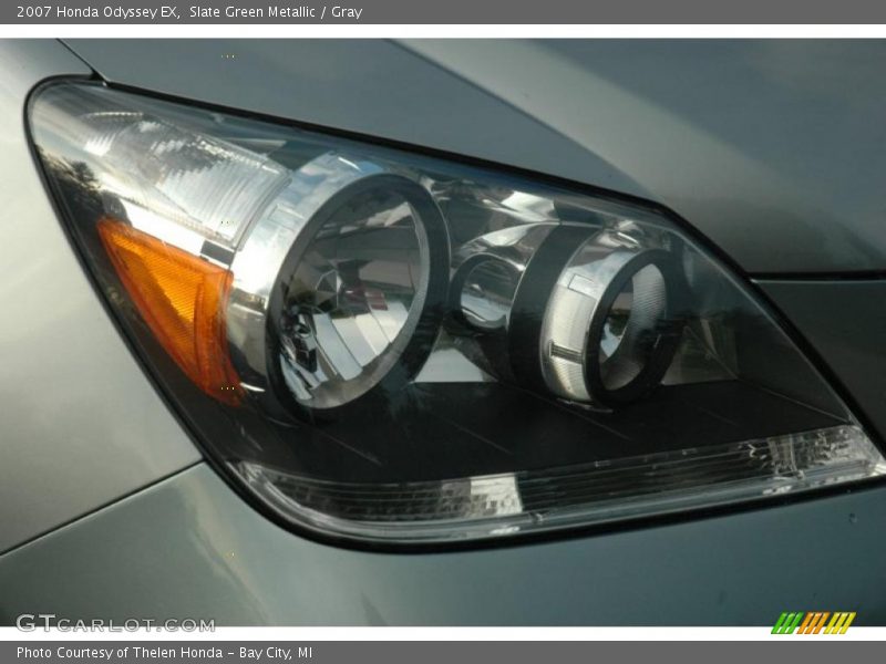 Slate Green Metallic / Gray 2007 Honda Odyssey EX