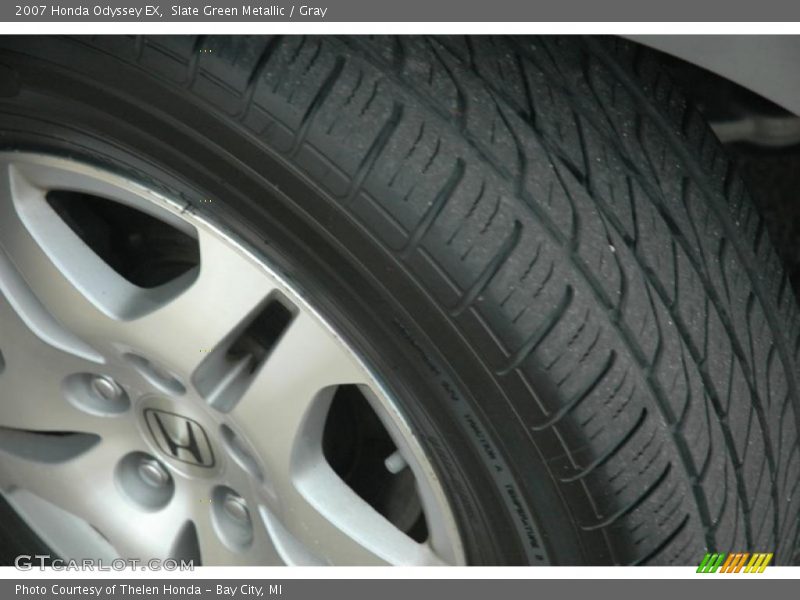 Slate Green Metallic / Gray 2007 Honda Odyssey EX