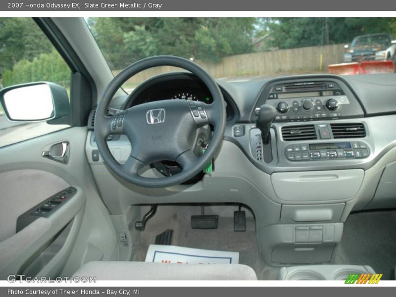 Slate Green Metallic / Gray 2007 Honda Odyssey EX