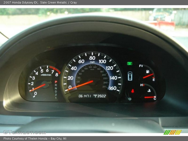 Slate Green Metallic / Gray 2007 Honda Odyssey EX