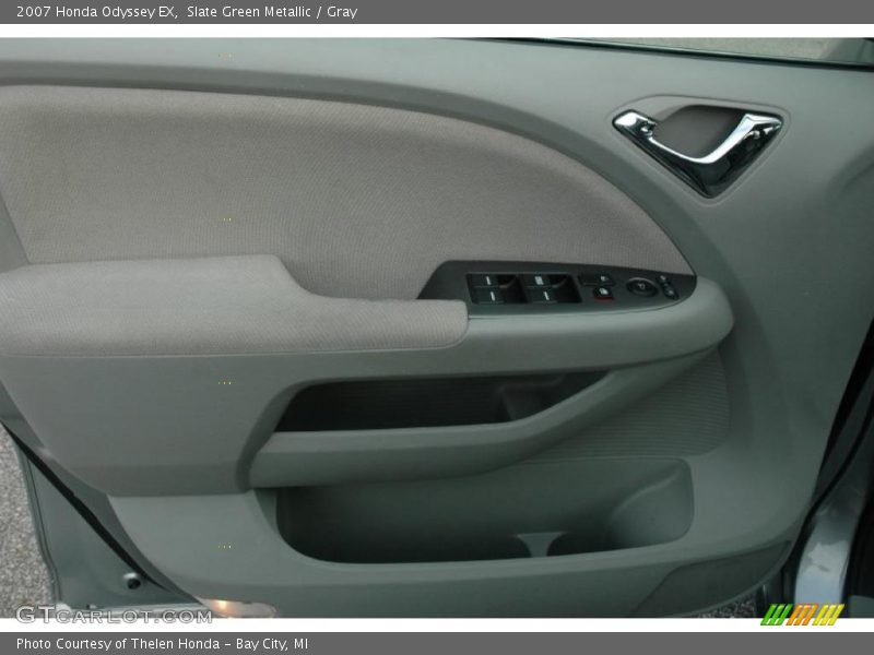 Slate Green Metallic / Gray 2007 Honda Odyssey EX