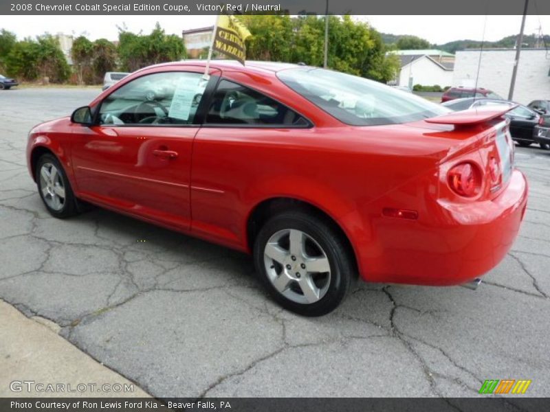 Victory Red / Neutral 2008 Chevrolet Cobalt Special Edition Coupe