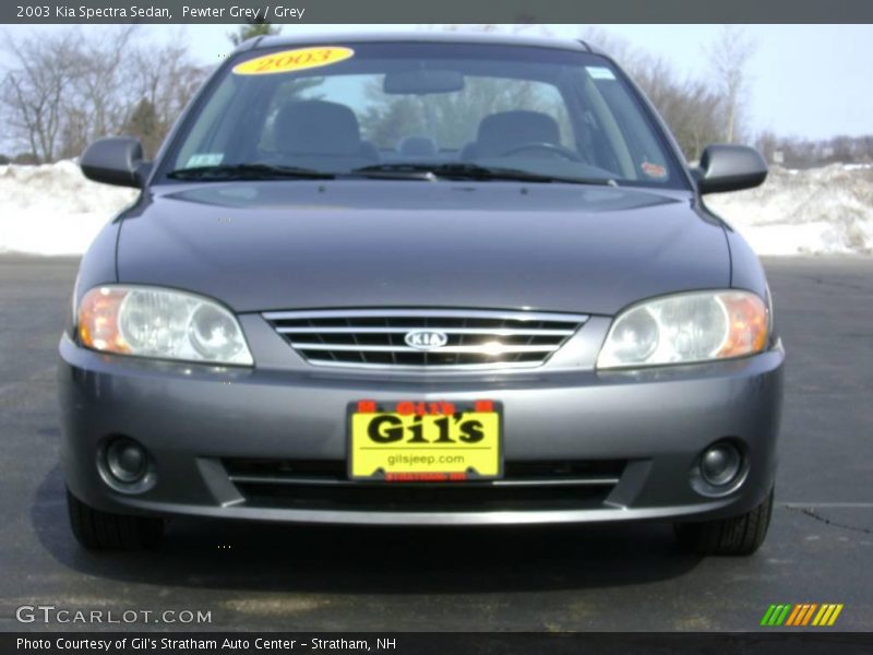 Pewter Grey / Grey 2003 Kia Spectra Sedan