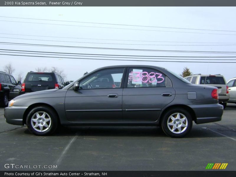 Pewter Grey / Grey 2003 Kia Spectra Sedan