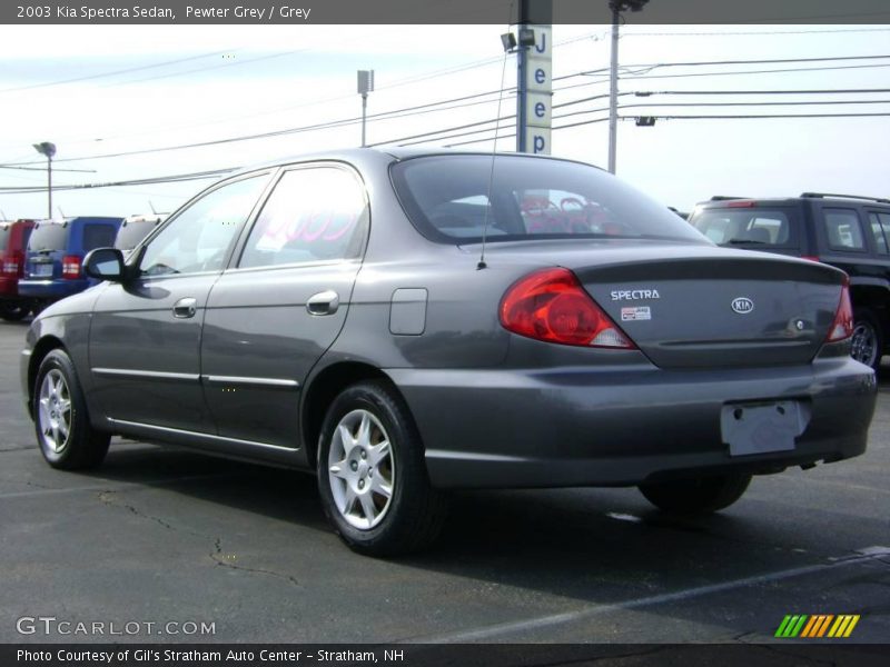 Pewter Grey / Grey 2003 Kia Spectra Sedan