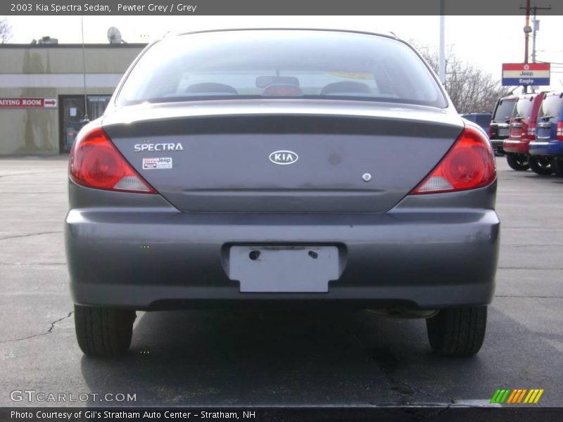Pewter Grey / Grey 2003 Kia Spectra Sedan