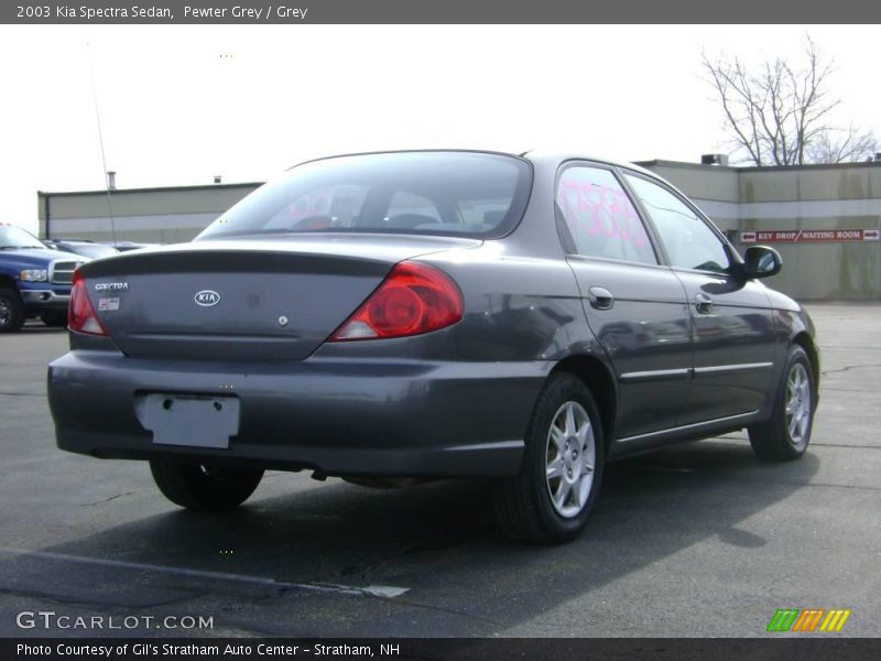 Pewter Grey / Grey 2003 Kia Spectra Sedan