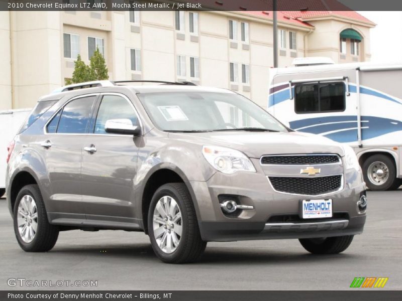 Mocha Steel Metallic / Jet Black 2010 Chevrolet Equinox LTZ AWD