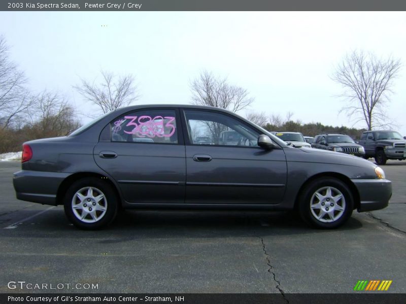 Pewter Grey / Grey 2003 Kia Spectra Sedan