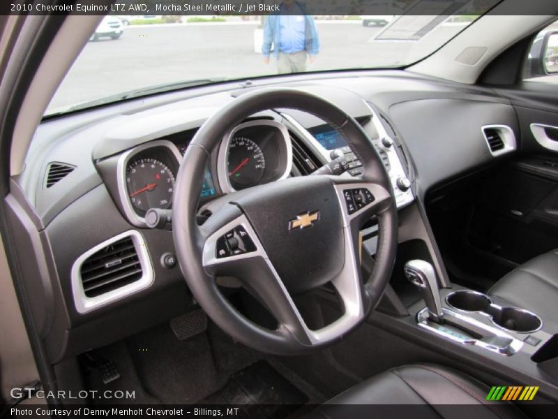 Mocha Steel Metallic / Jet Black 2010 Chevrolet Equinox LTZ AWD