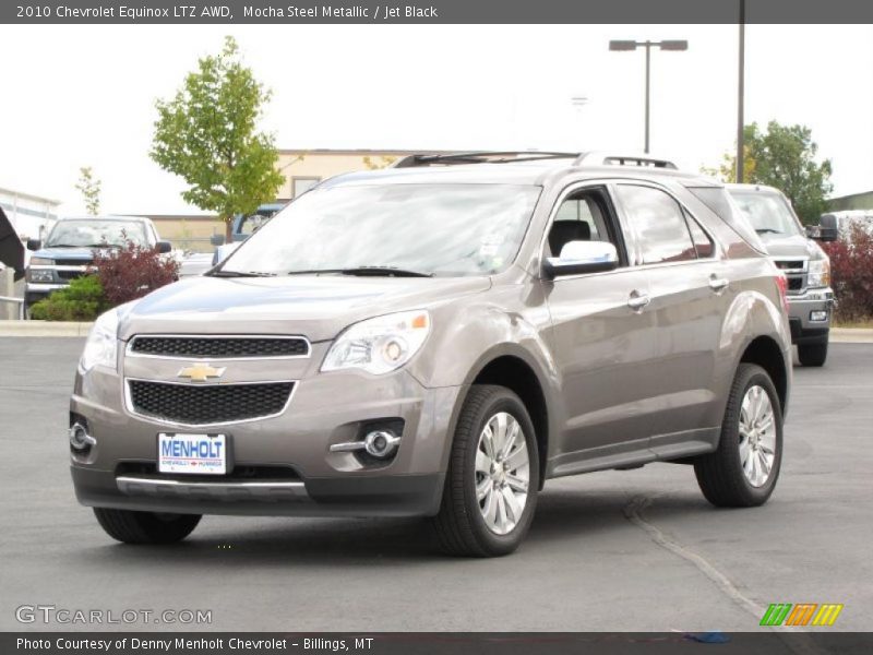 Mocha Steel Metallic / Jet Black 2010 Chevrolet Equinox LTZ AWD