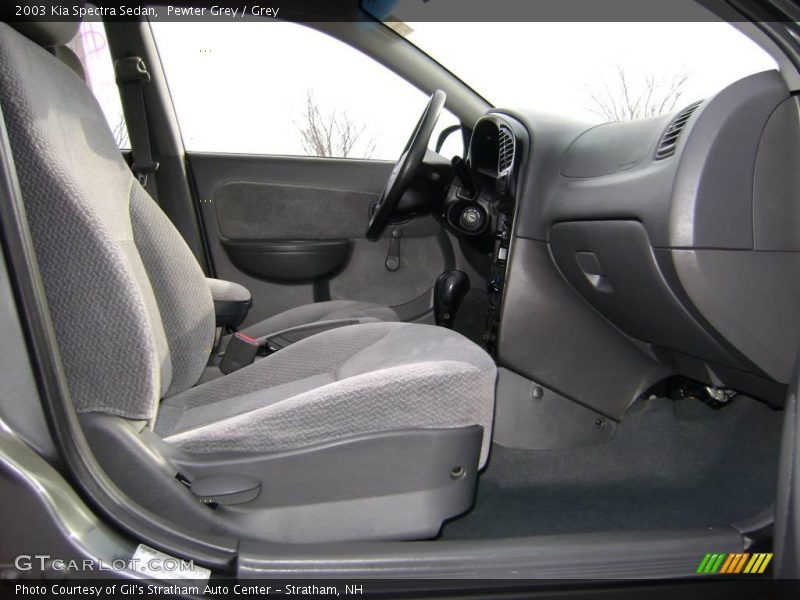 Pewter Grey / Grey 2003 Kia Spectra Sedan