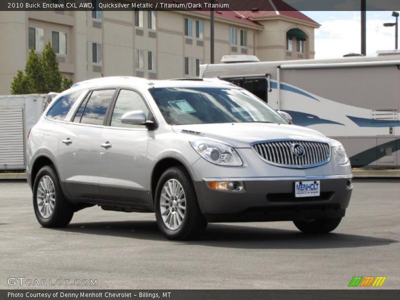 Quicksilver Metallic / Titanium/Dark Titanium 2010 Buick Enclave CXL AWD