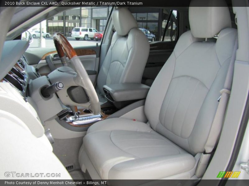 Quicksilver Metallic / Titanium/Dark Titanium 2010 Buick Enclave CXL AWD