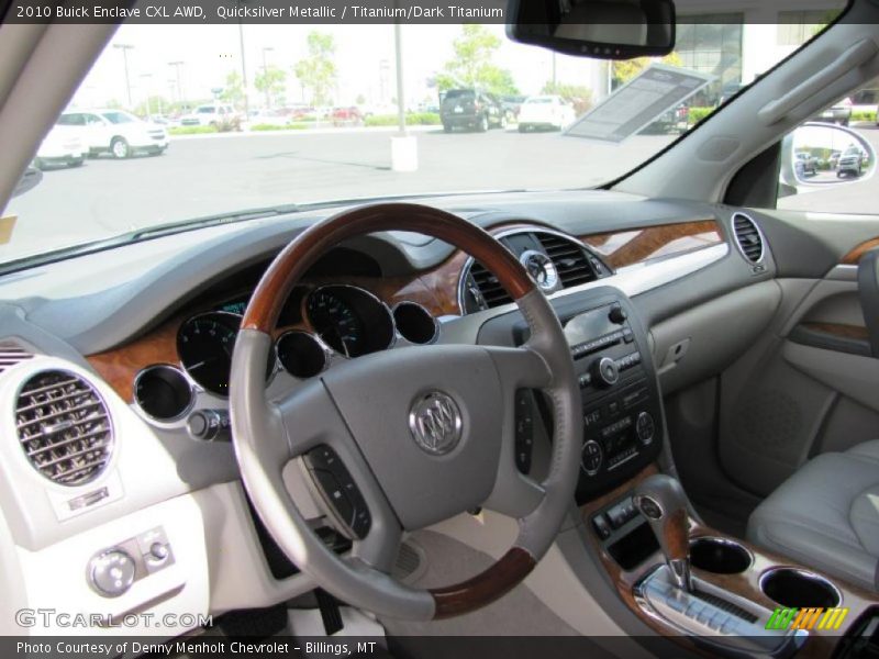 Quicksilver Metallic / Titanium/Dark Titanium 2010 Buick Enclave CXL AWD
