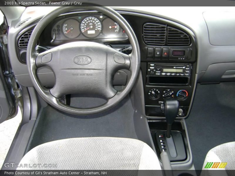 Pewter Grey / Grey 2003 Kia Spectra Sedan