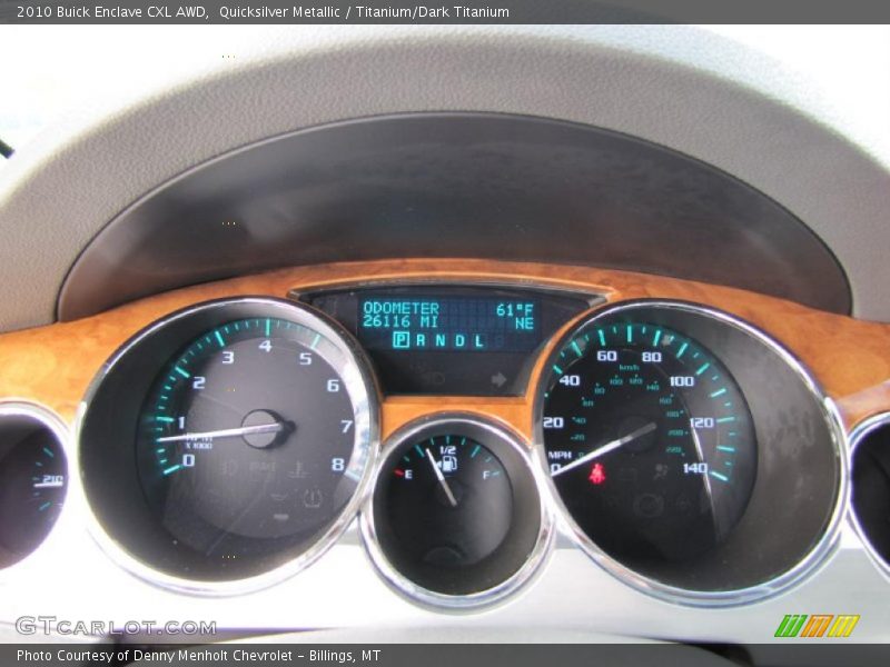 Quicksilver Metallic / Titanium/Dark Titanium 2010 Buick Enclave CXL AWD