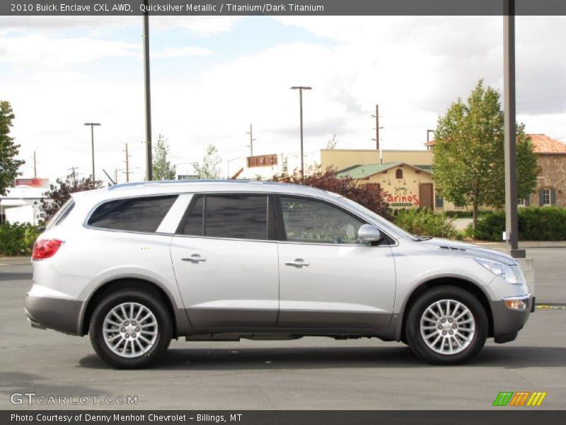 Quicksilver Metallic / Titanium/Dark Titanium 2010 Buick Enclave CXL AWD