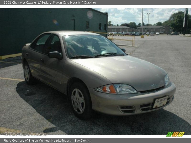 Mayan Gold Metallic / Graphite 2002 Chevrolet Cavalier LS Sedan