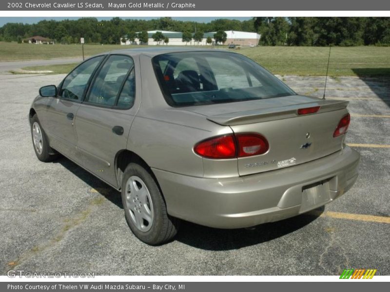 Mayan Gold Metallic / Graphite 2002 Chevrolet Cavalier LS Sedan