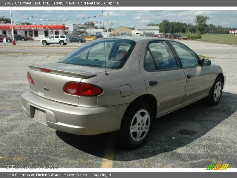 Mayan Gold Metallic / Graphite 2002 Chevrolet Cavalier LS Sedan