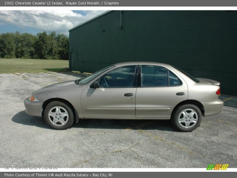 Mayan Gold Metallic / Graphite 2002 Chevrolet Cavalier LS Sedan