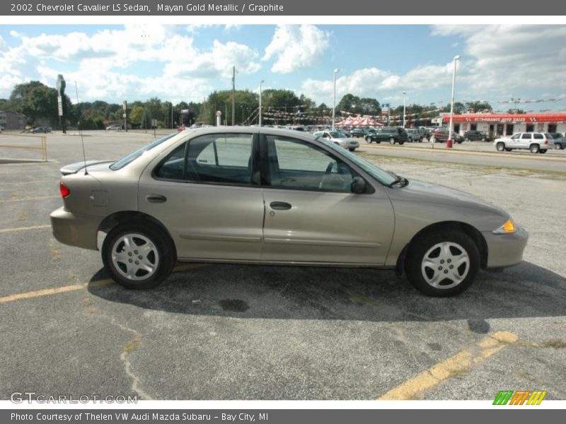 Mayan Gold Metallic / Graphite 2002 Chevrolet Cavalier LS Sedan