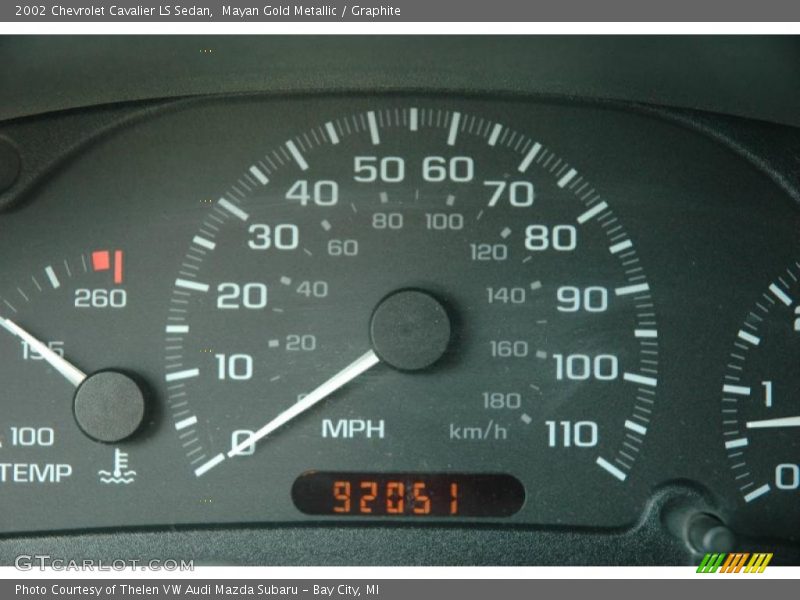 Mayan Gold Metallic / Graphite 2002 Chevrolet Cavalier LS Sedan