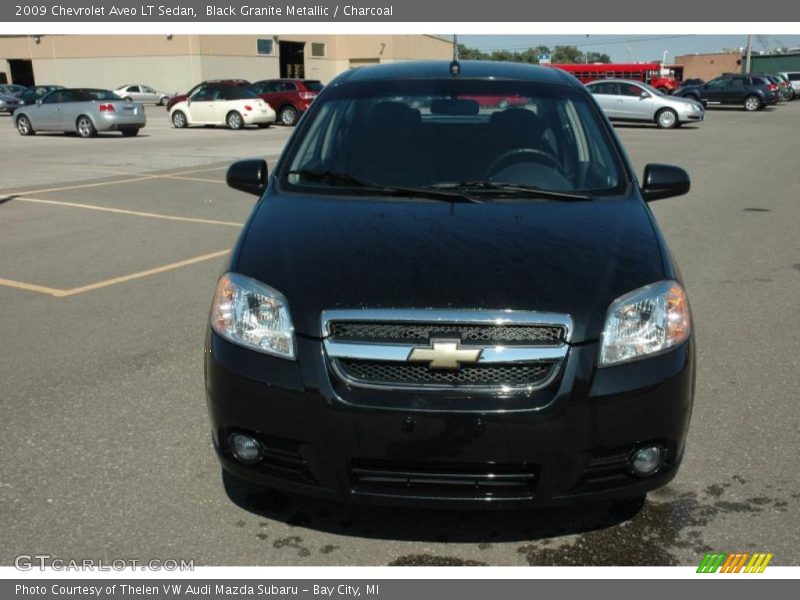 Black Granite Metallic / Charcoal 2009 Chevrolet Aveo LT Sedan