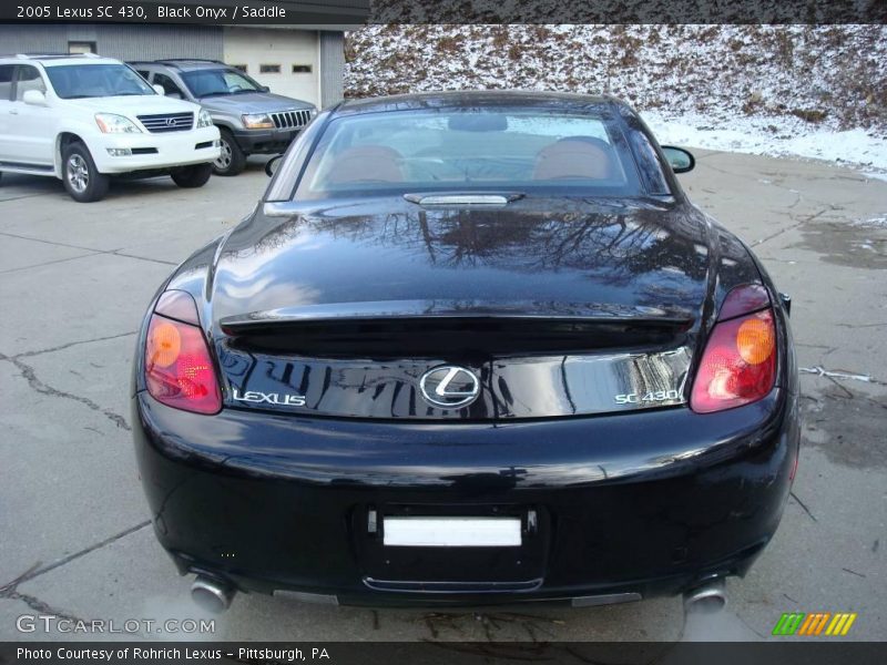 Black Onyx / Saddle 2005 Lexus SC 430