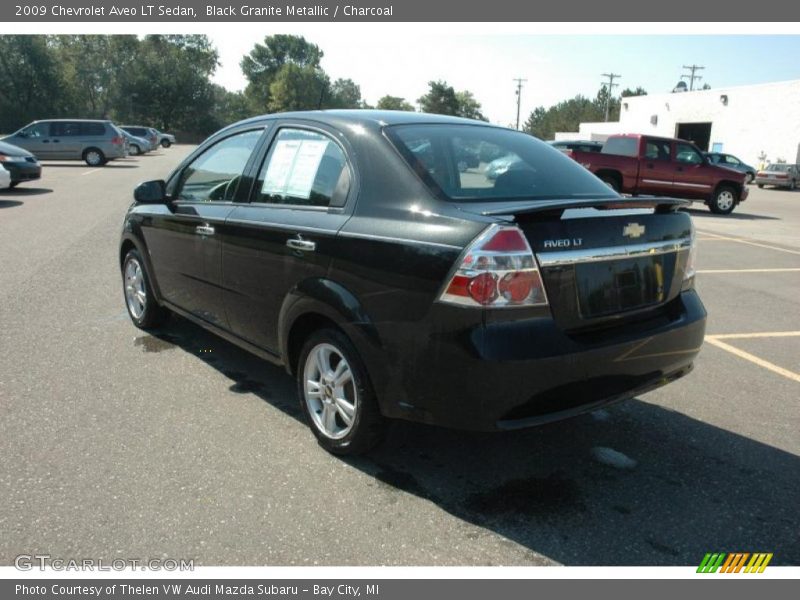 Black Granite Metallic / Charcoal 2009 Chevrolet Aveo LT Sedan