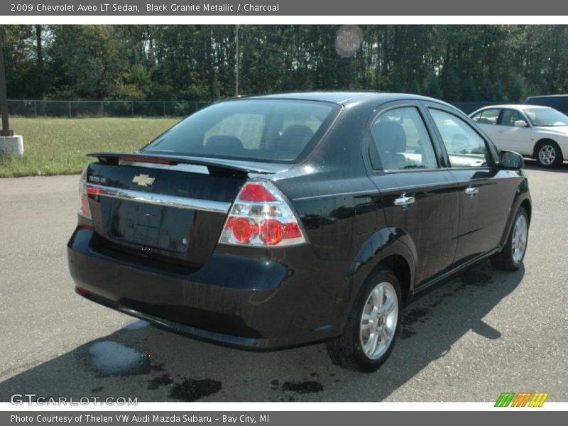 Black Granite Metallic / Charcoal 2009 Chevrolet Aveo LT Sedan