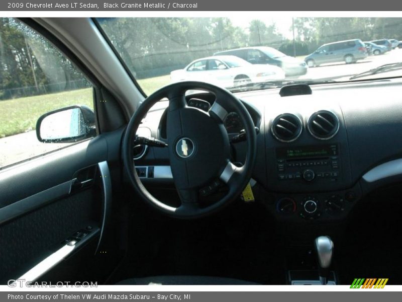 Black Granite Metallic / Charcoal 2009 Chevrolet Aveo LT Sedan