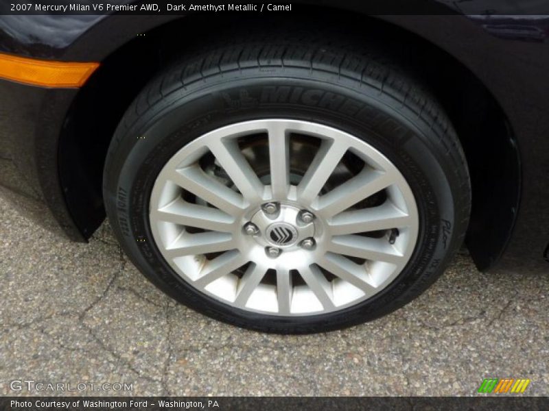 Dark Amethyst Metallic / Camel 2007 Mercury Milan V6 Premier AWD