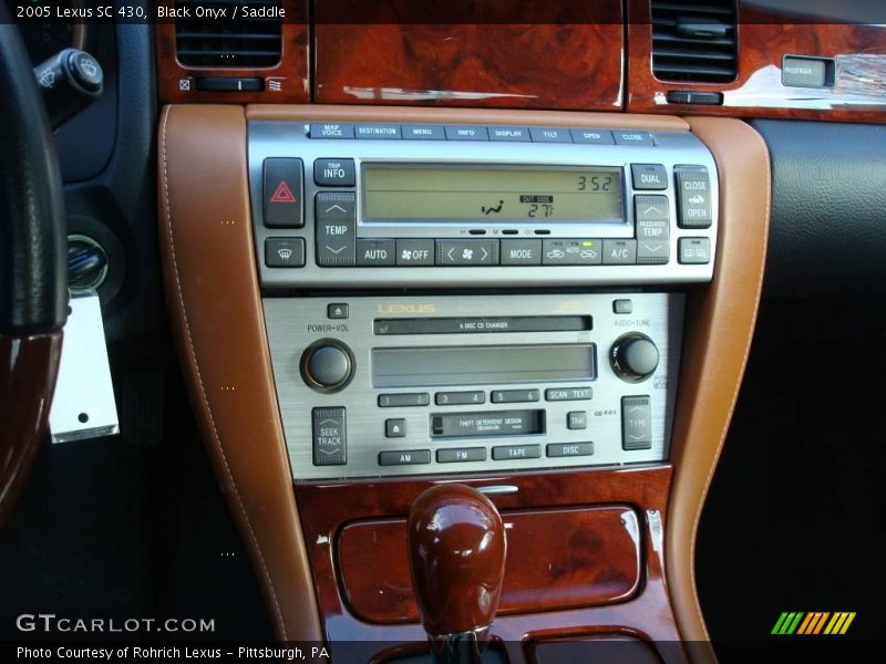 Black Onyx / Saddle 2005 Lexus SC 430