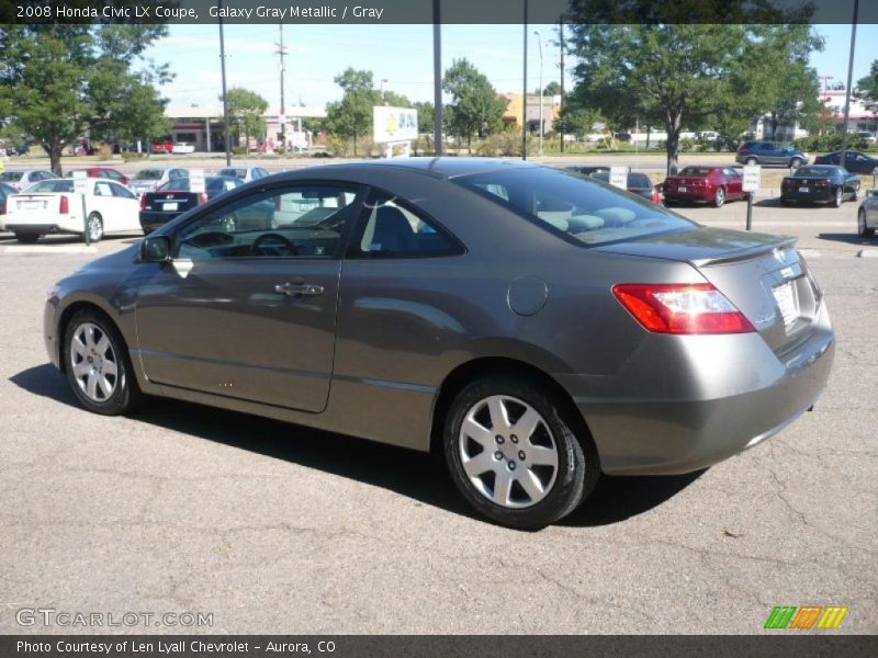 Galaxy Gray Metallic / Gray 2008 Honda Civic LX Coupe