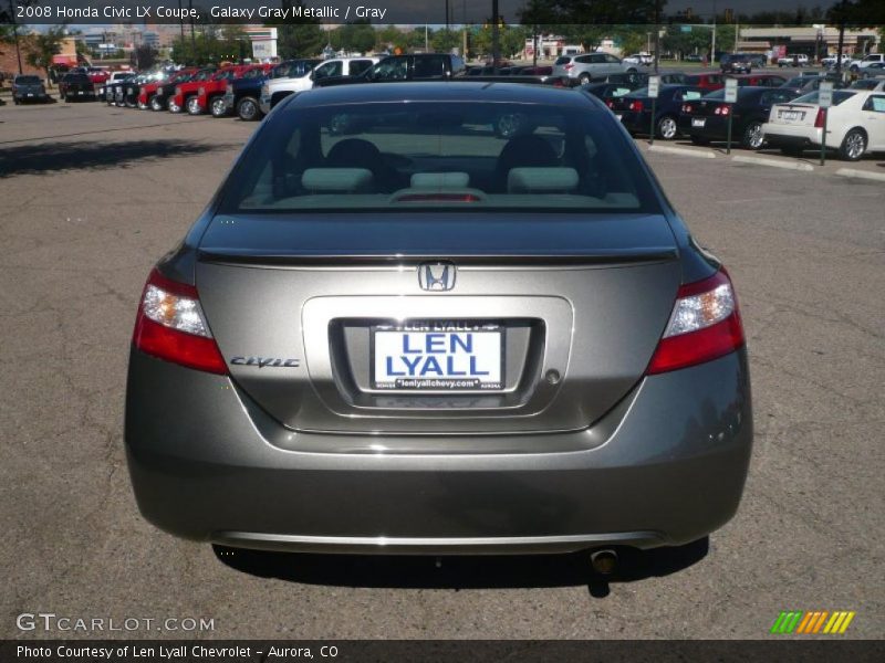 Galaxy Gray Metallic / Gray 2008 Honda Civic LX Coupe