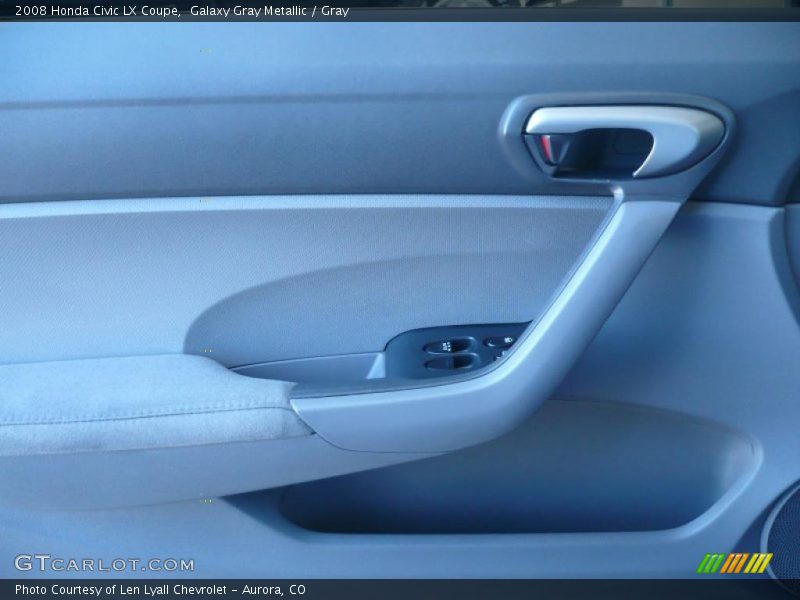 Galaxy Gray Metallic / Gray 2008 Honda Civic LX Coupe