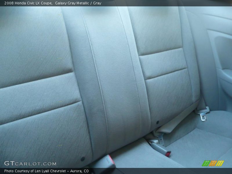 Galaxy Gray Metallic / Gray 2008 Honda Civic LX Coupe