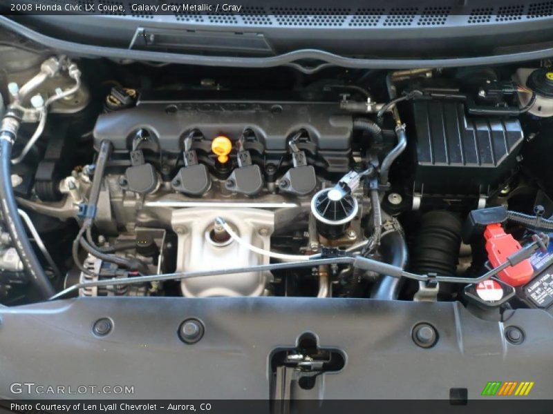 Galaxy Gray Metallic / Gray 2008 Honda Civic LX Coupe