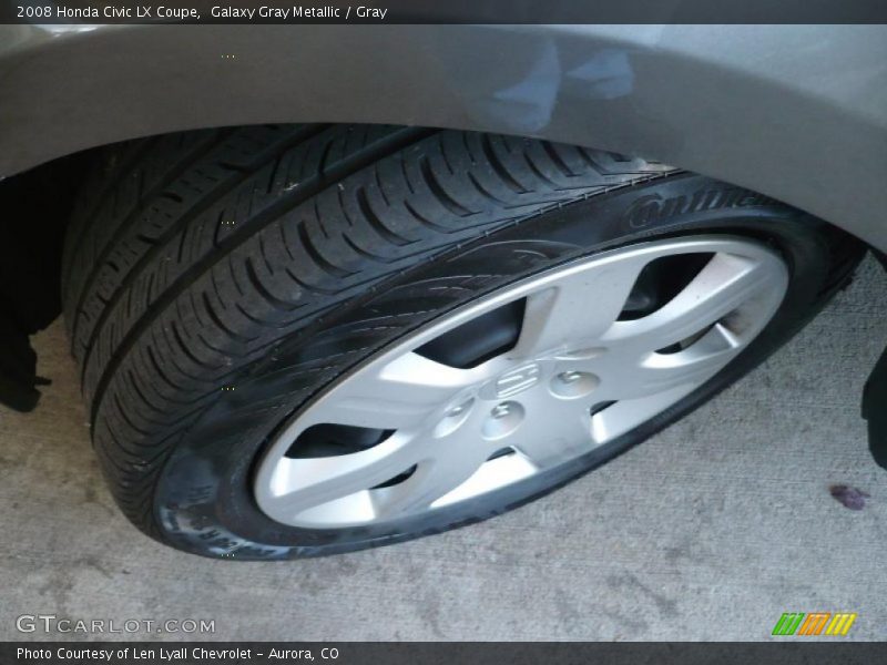 Galaxy Gray Metallic / Gray 2008 Honda Civic LX Coupe