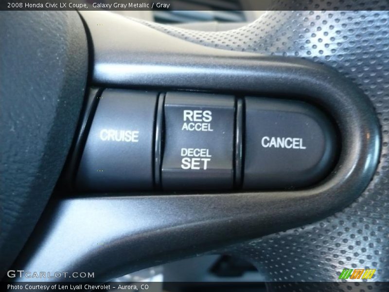 Galaxy Gray Metallic / Gray 2008 Honda Civic LX Coupe