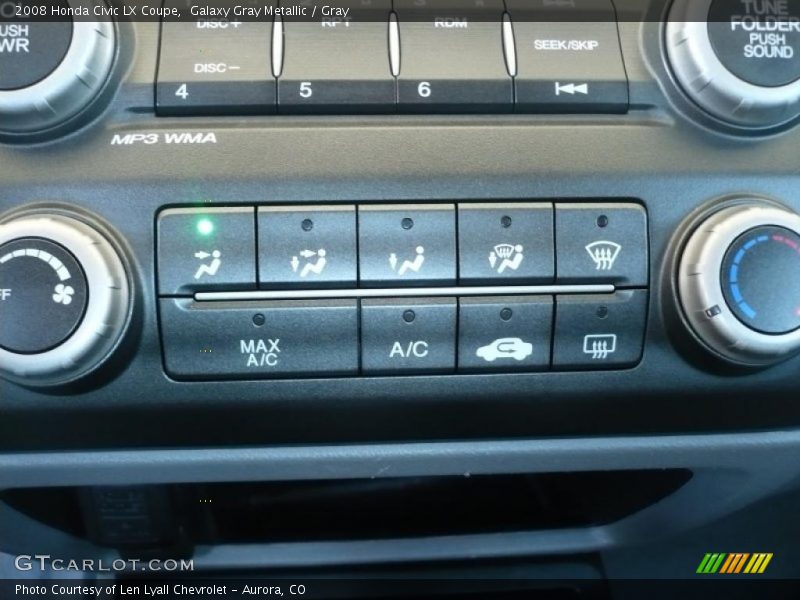 Galaxy Gray Metallic / Gray 2008 Honda Civic LX Coupe