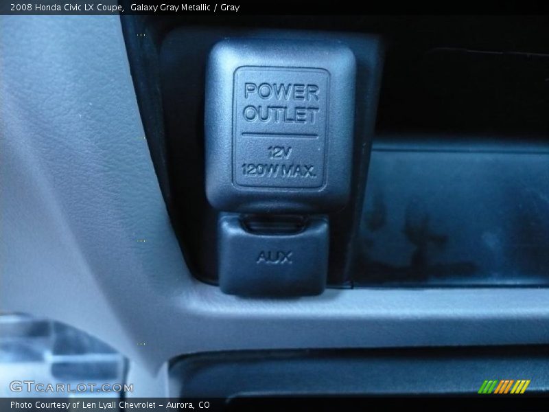 Galaxy Gray Metallic / Gray 2008 Honda Civic LX Coupe
