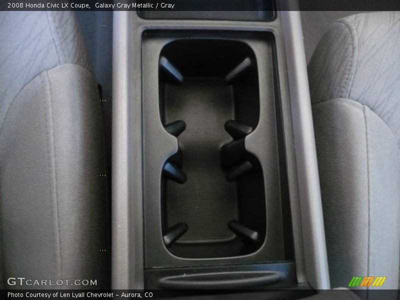 Galaxy Gray Metallic / Gray 2008 Honda Civic LX Coupe