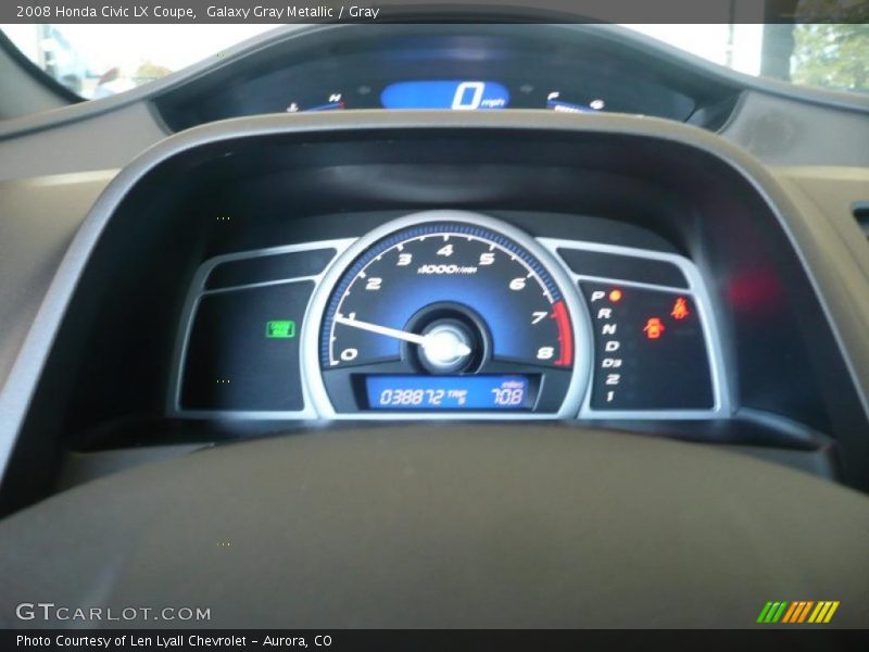Galaxy Gray Metallic / Gray 2008 Honda Civic LX Coupe