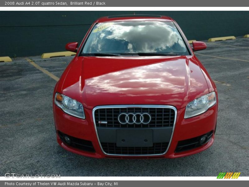 Brilliant Red / Black 2008 Audi A4 2.0T quattro Sedan